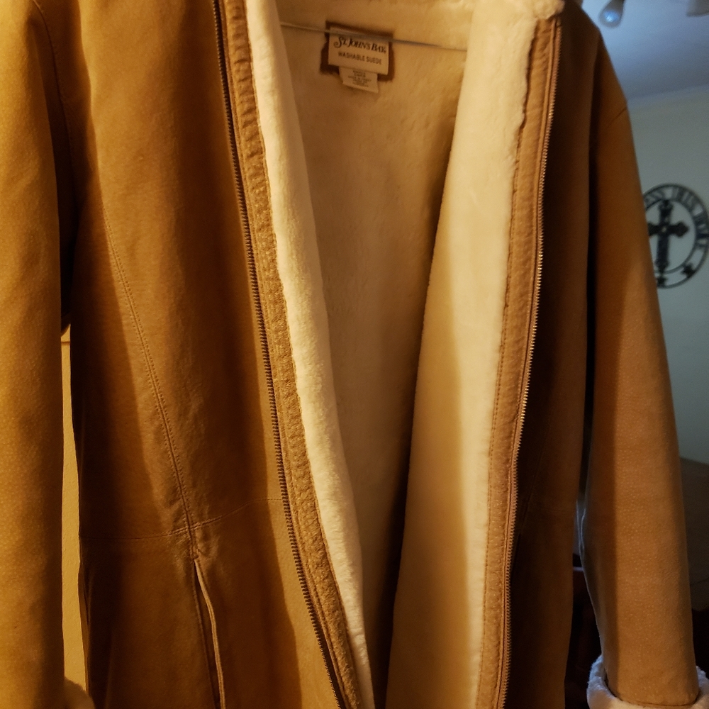 St John's suede coat